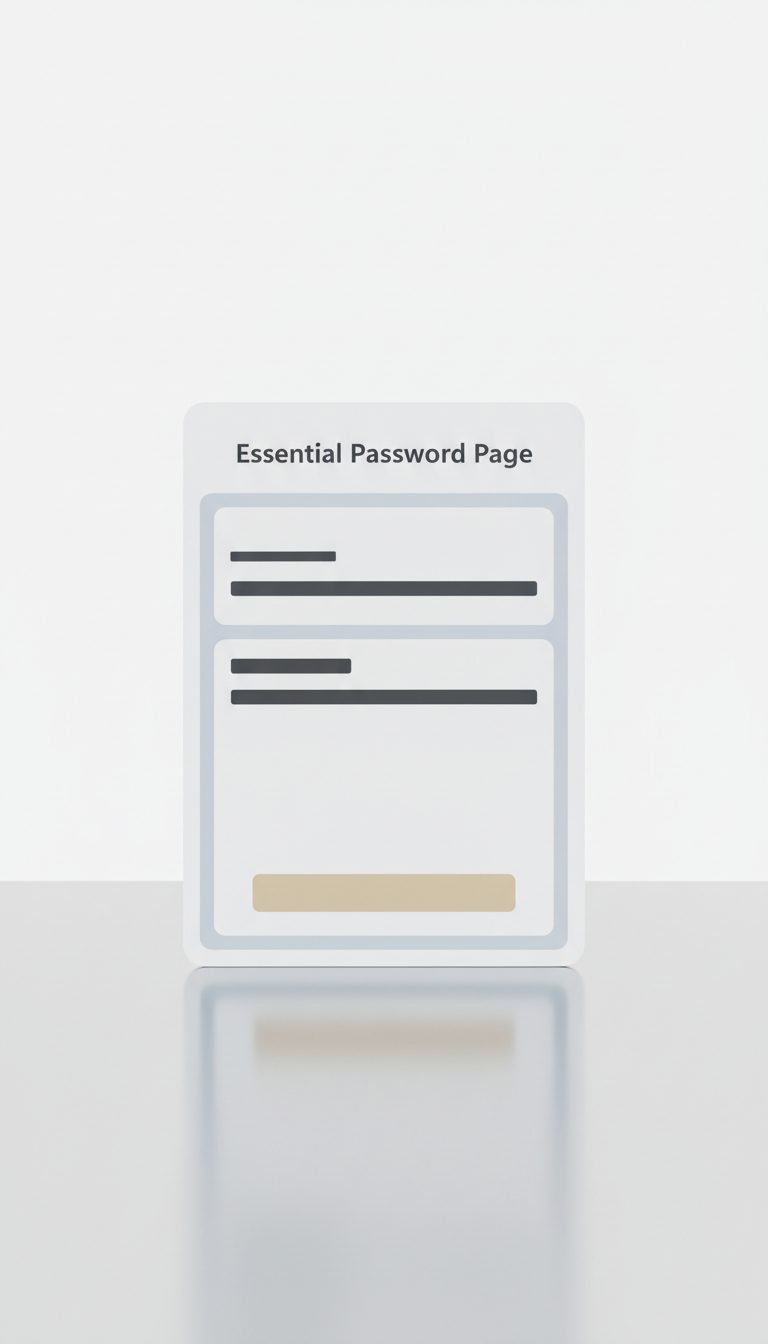 Essential Password Page Edit