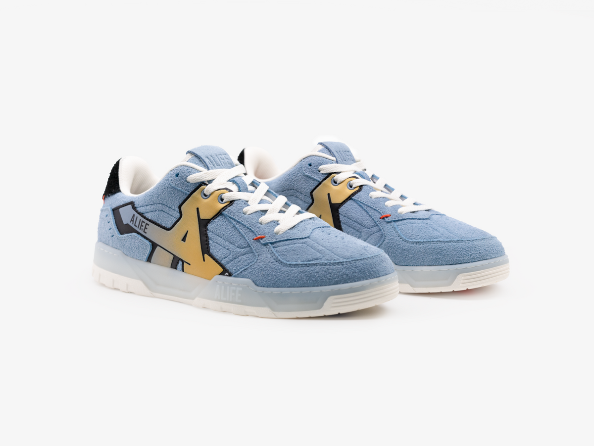 ALIFE Graffitio Sneakers in Blue Fog