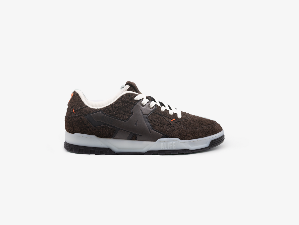 ALIFE Graffitio Sneakers in Chocolate Brown