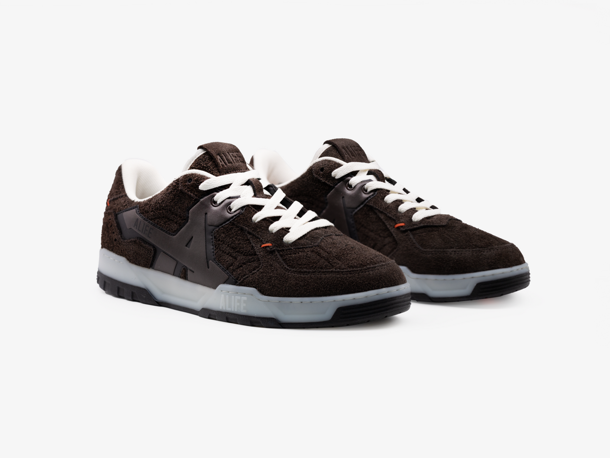ALIFE Graffitio Sneakers in Chocolate Brown