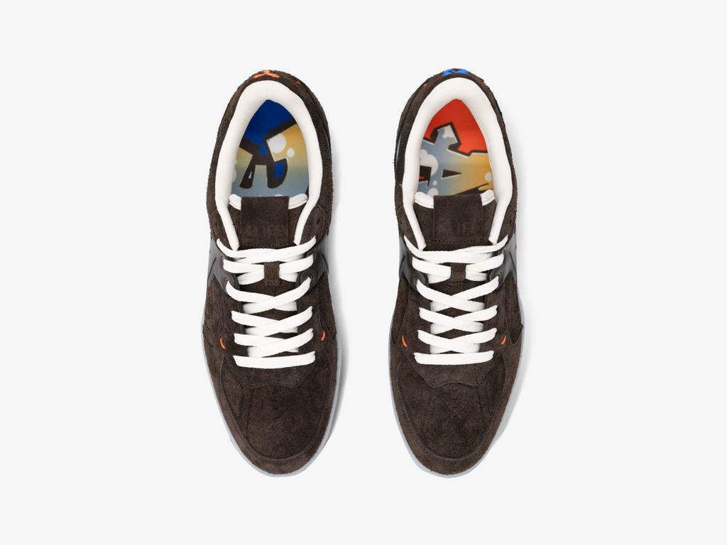 ALIFE Graffitio Sneakers in Chocolate Brown